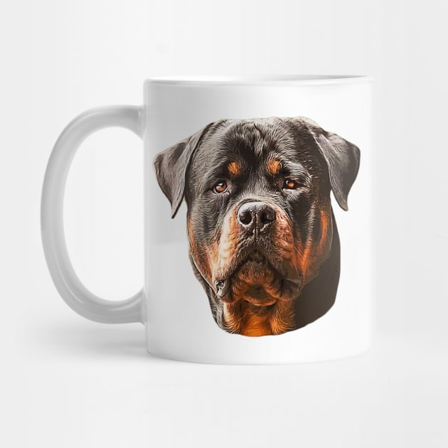 Rottweiler Dog by Elarex